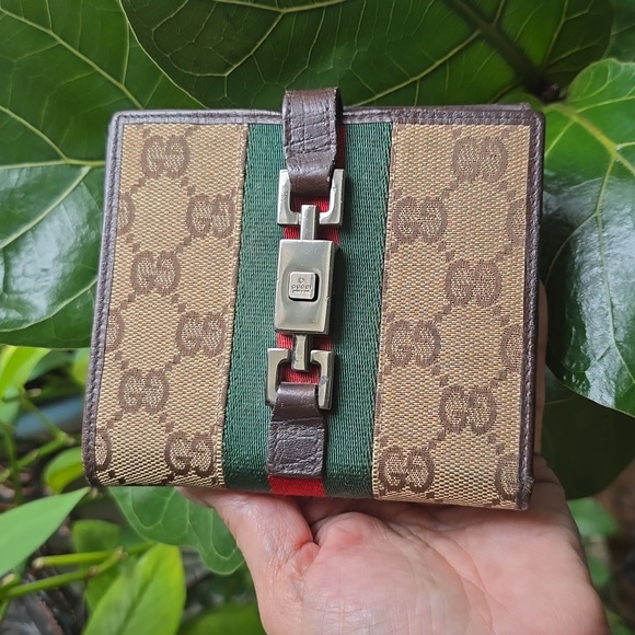 Gucci Handbags - Gucci GG Supreme Jackie Sherry Line Bi-Fold Wallet